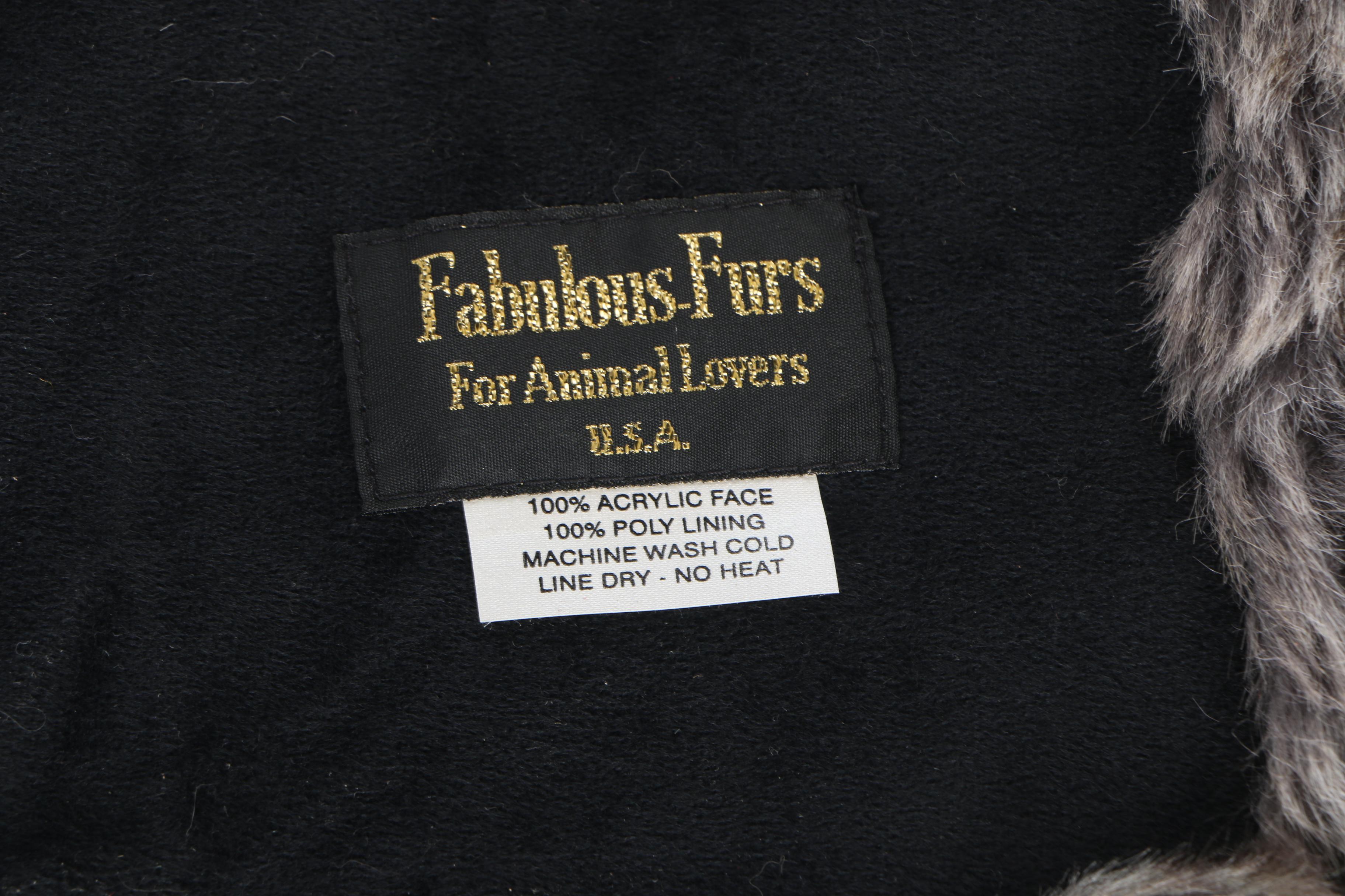 Faux Chinchilla Fur Pillows and Blanket