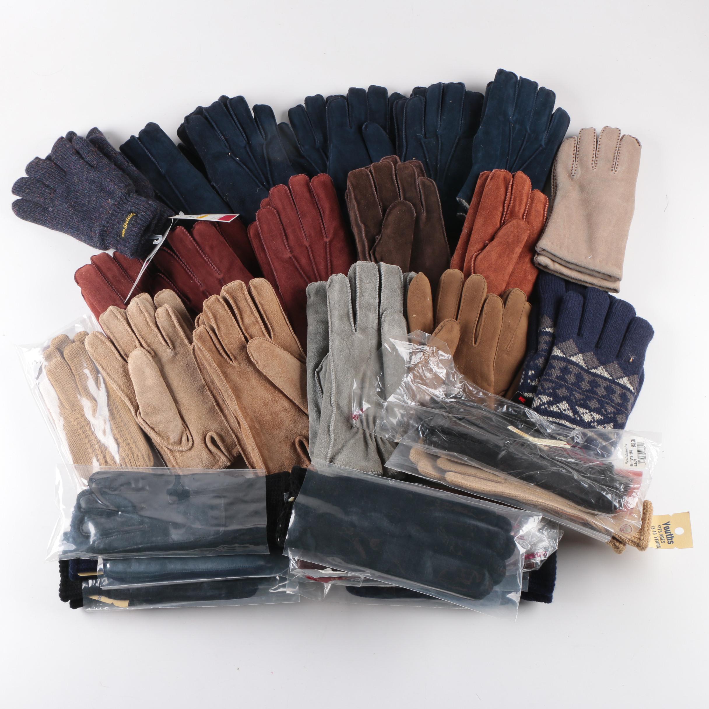 Men's Suede and Knit Glove Assortment