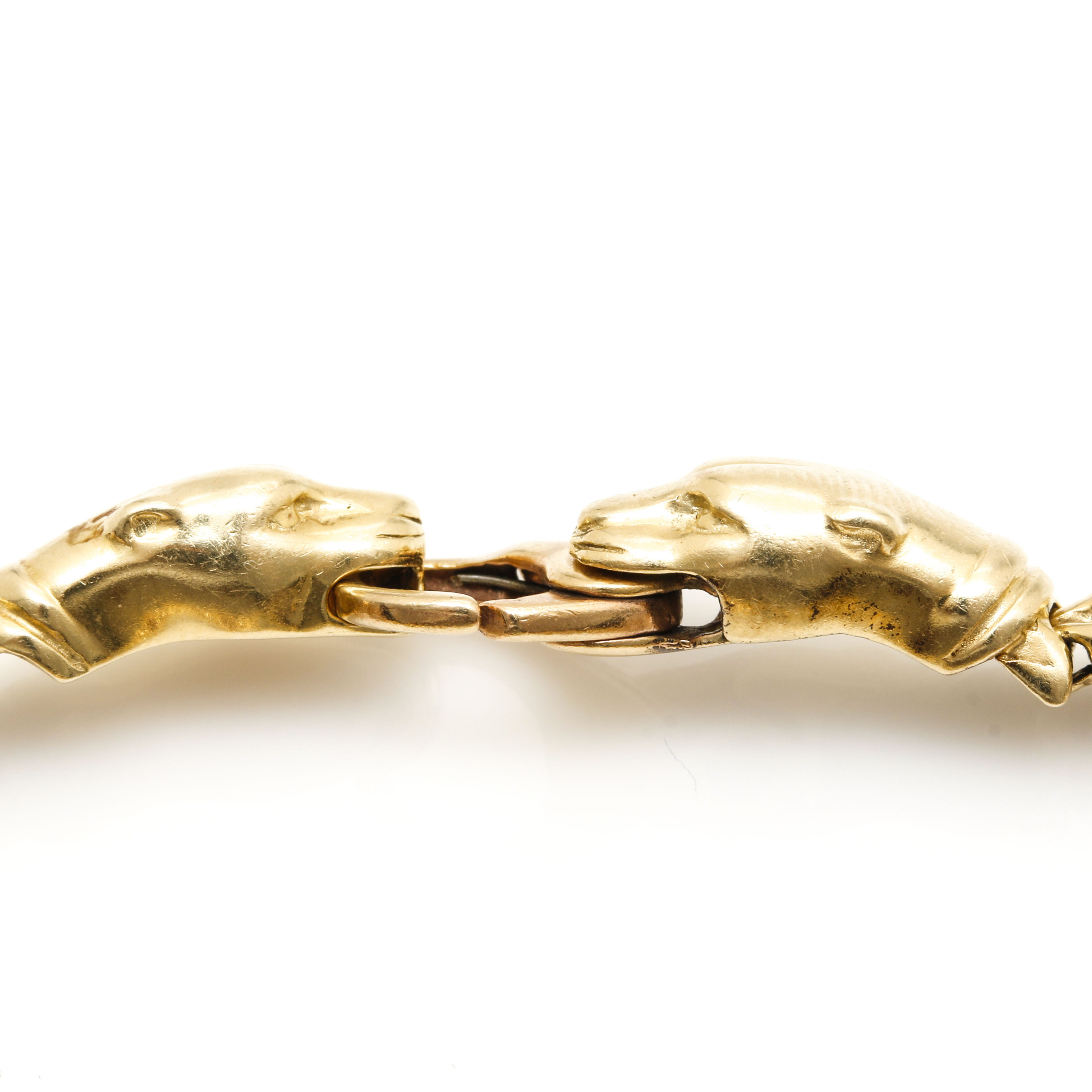 14K Yellow Gold Gemstone Heart Bracelet