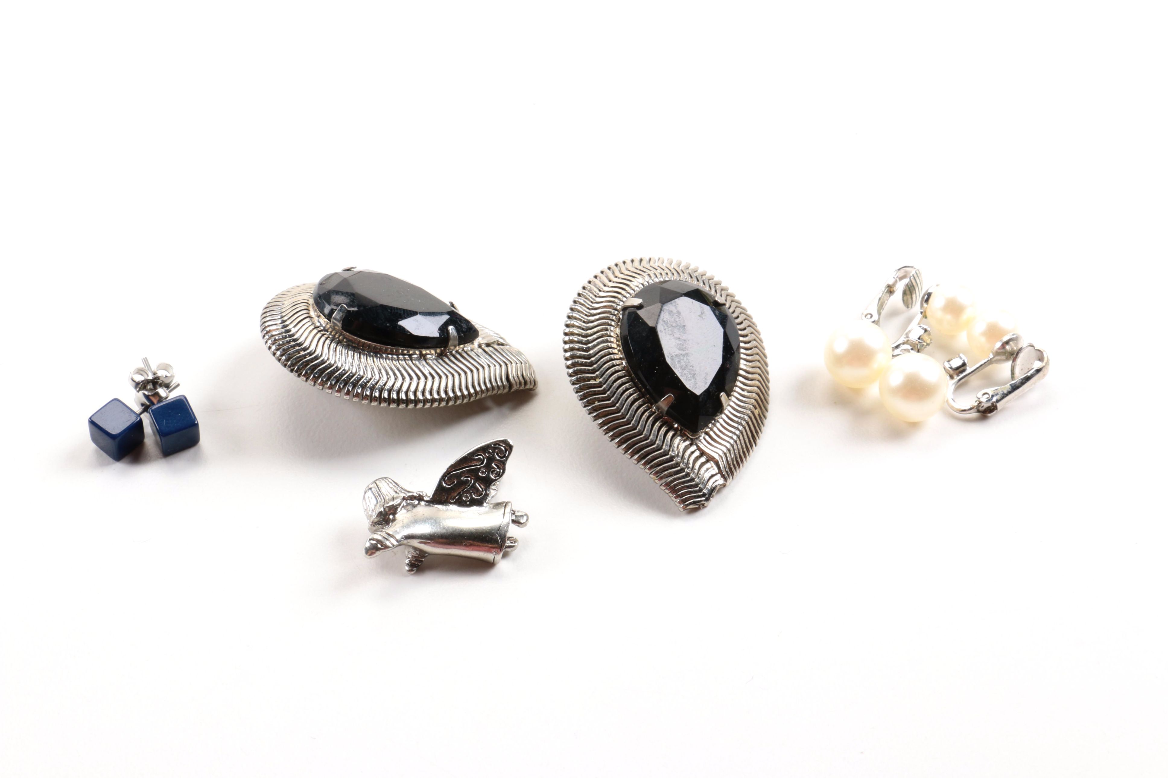 Assortment of Costume Jewelry Including Bogoff and Staffordshire