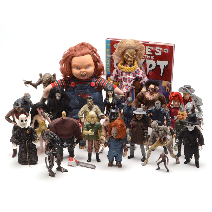 Collection of Horror Movie Action Figures