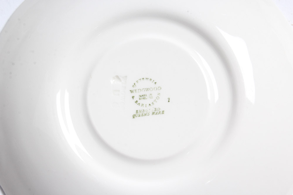 Wedgwood Embossed "Queensware" Coffee and Tea Service