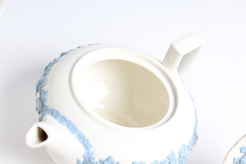 Wedgwood Embossed "Queensware" Coffee and Tea Service