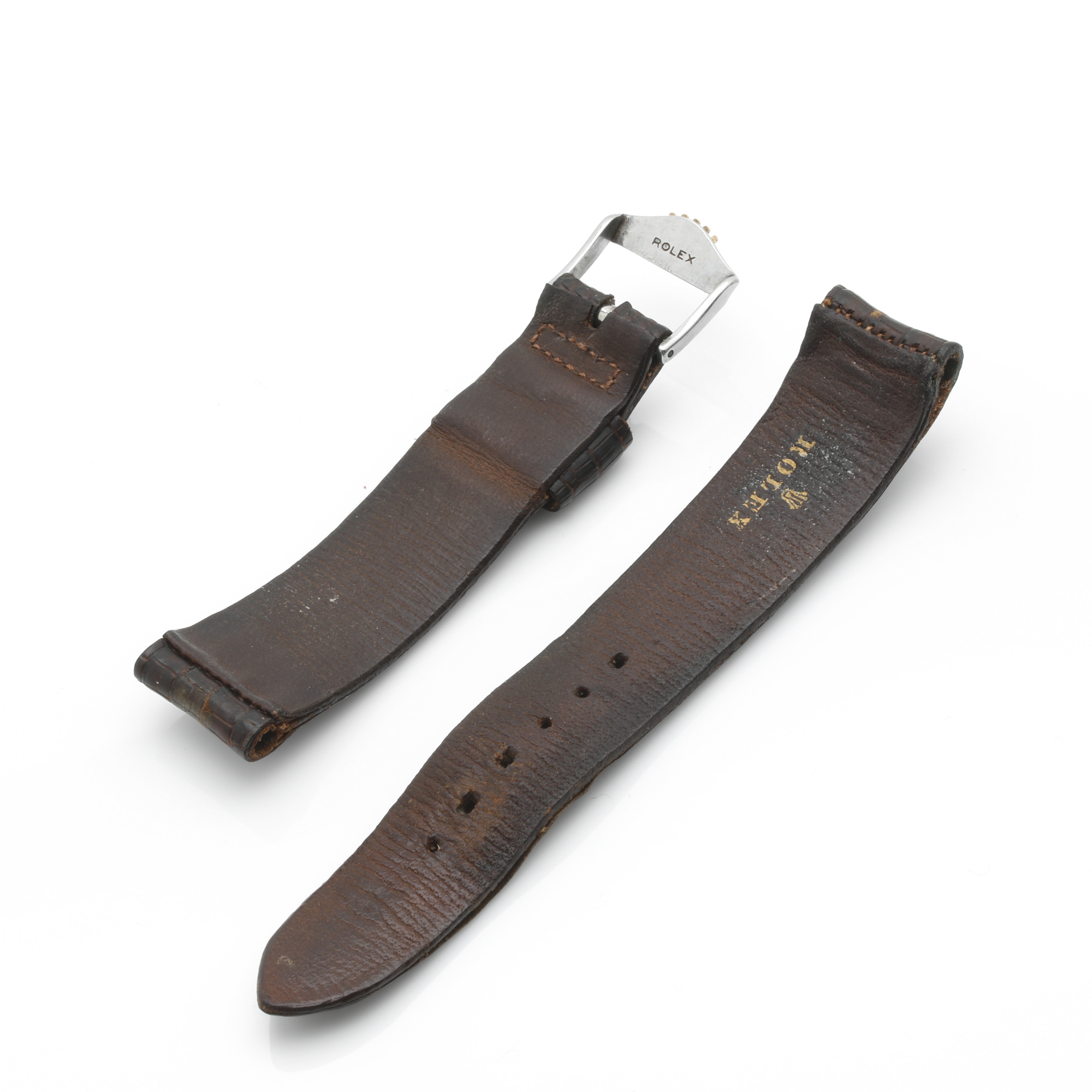 Vintage Rolex Watch Band with 14K Yellow Gold Emblem