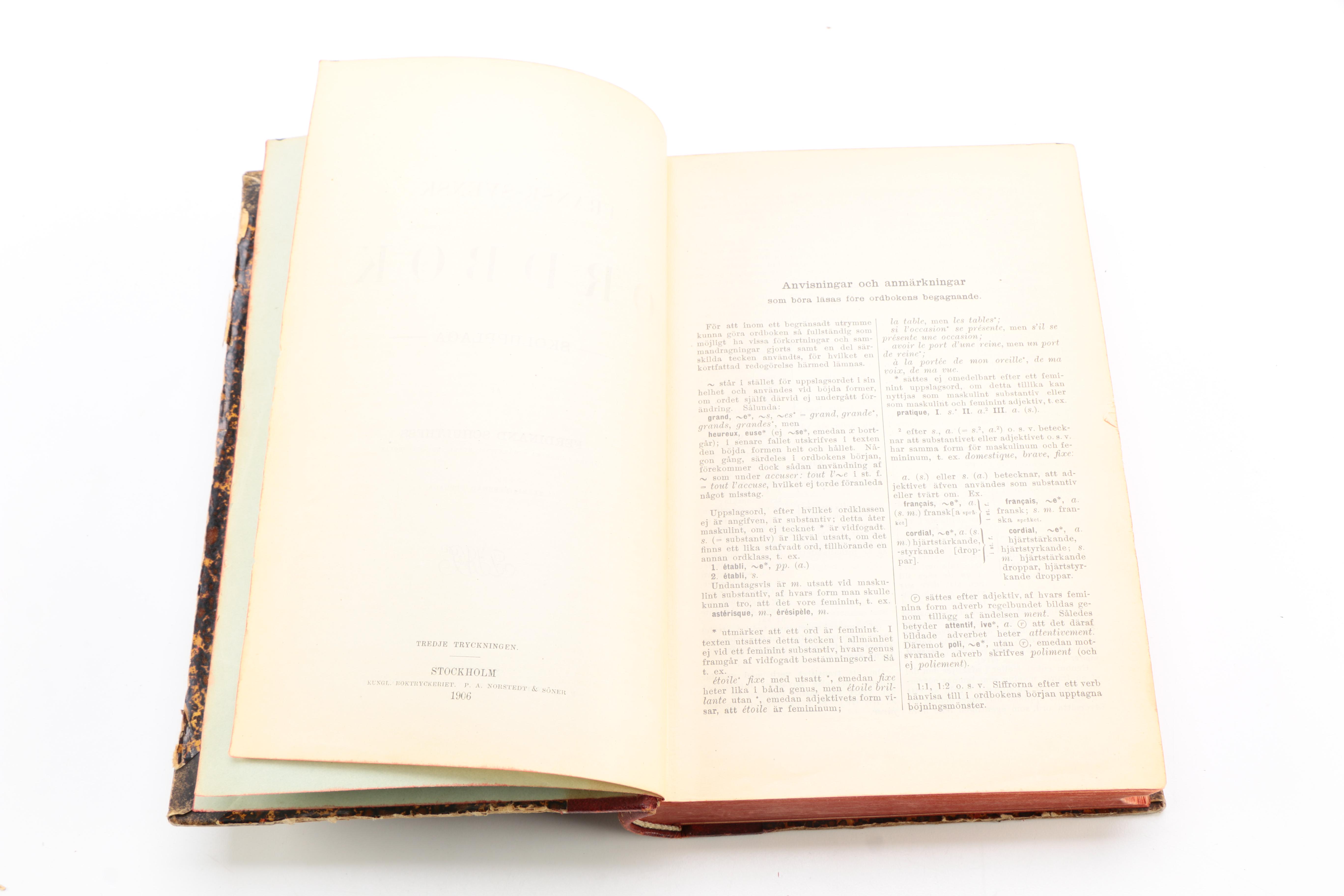 Vintage Translation Dictionaries