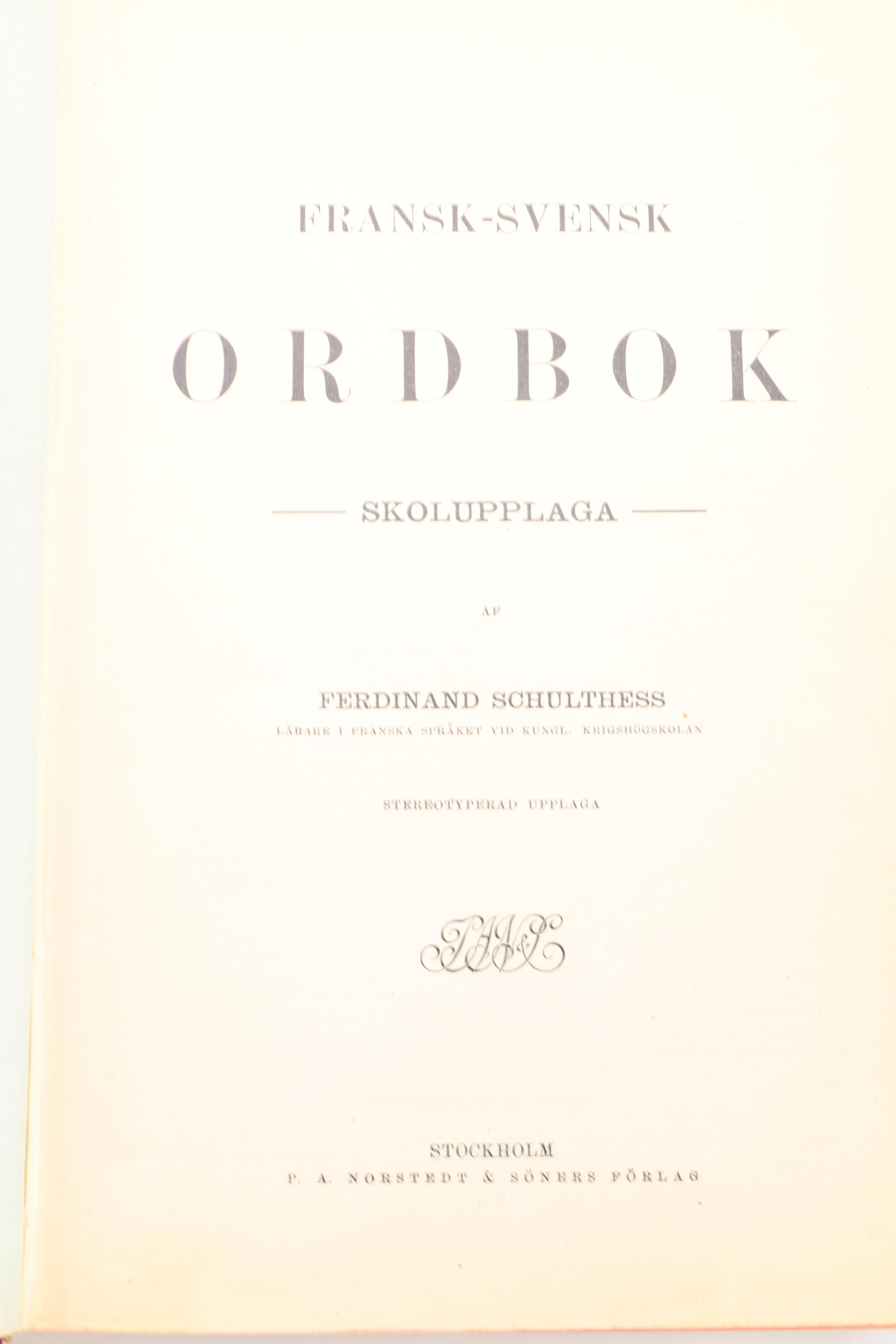 Vintage Translation Dictionaries