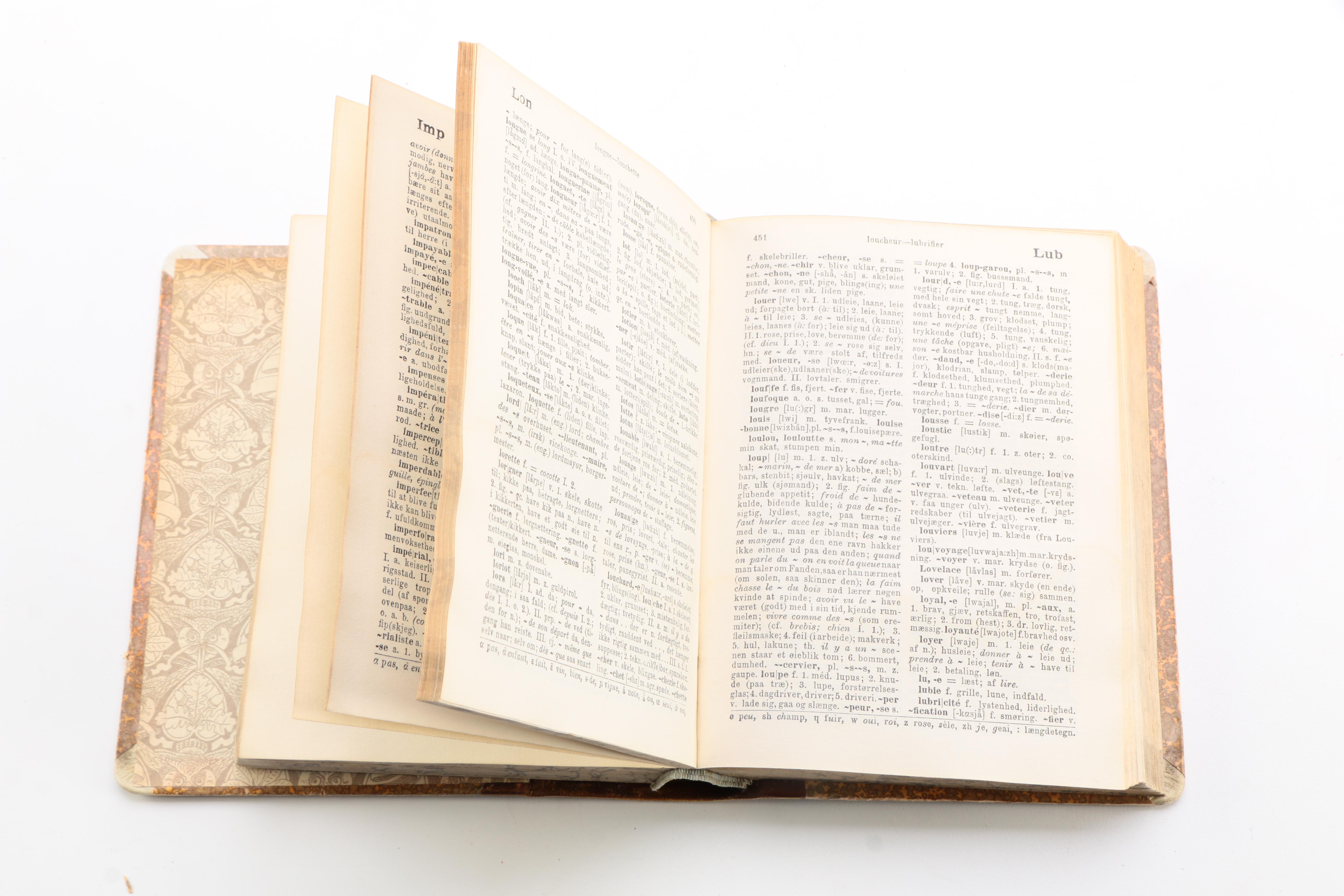 Vintage Translation Dictionaries