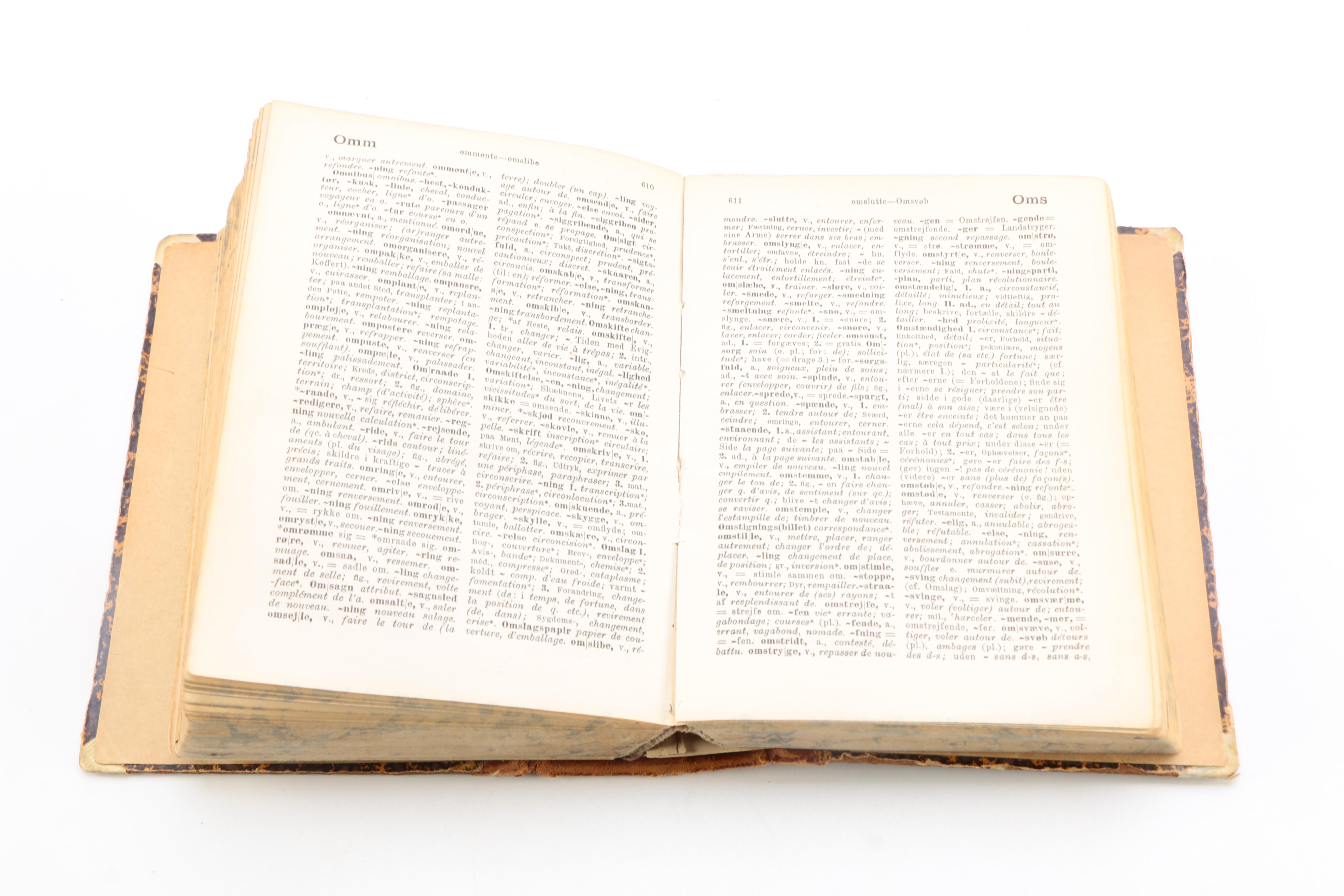 Vintage Translation Dictionaries