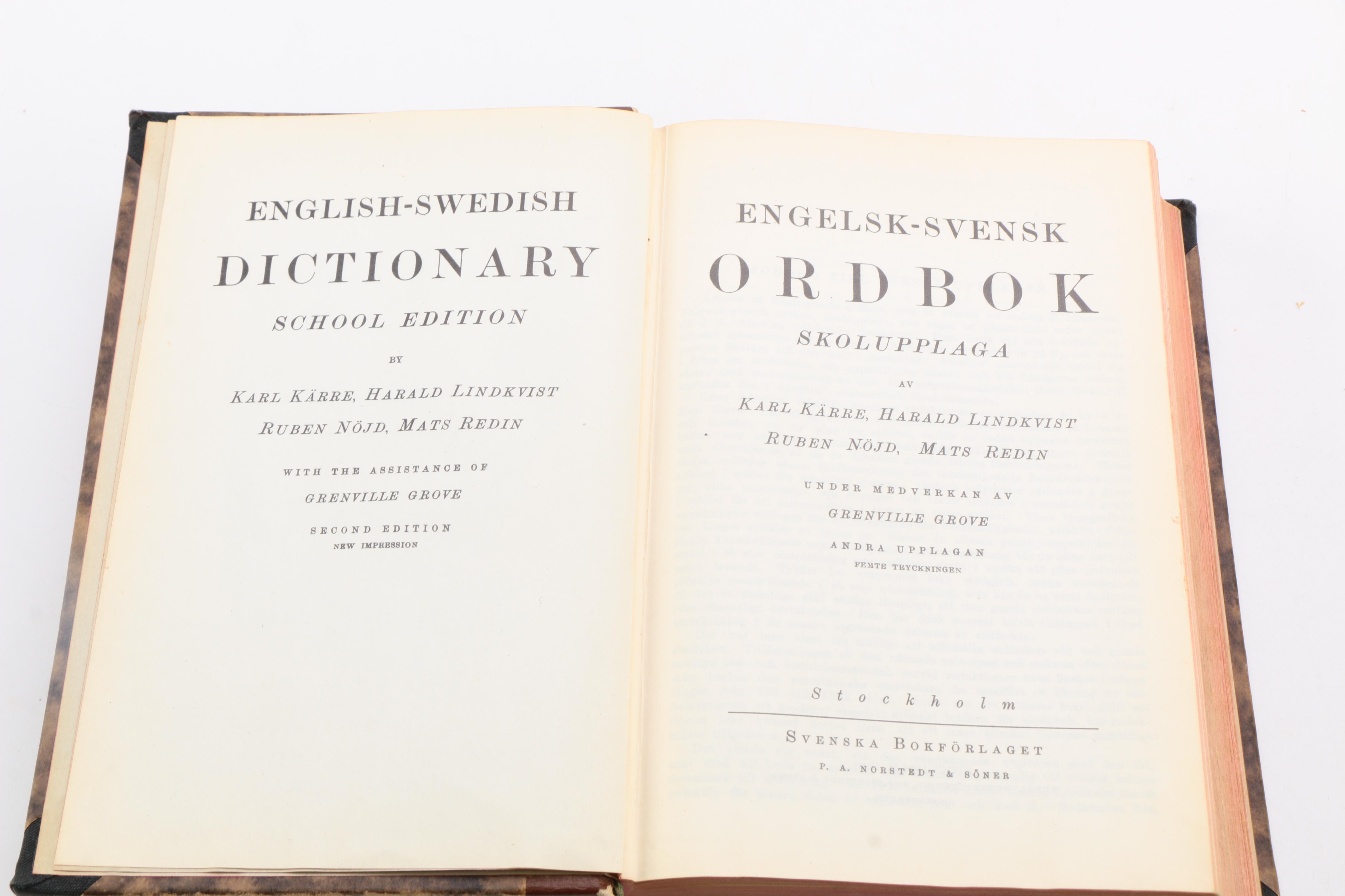 Vintage Translation Dictionaries