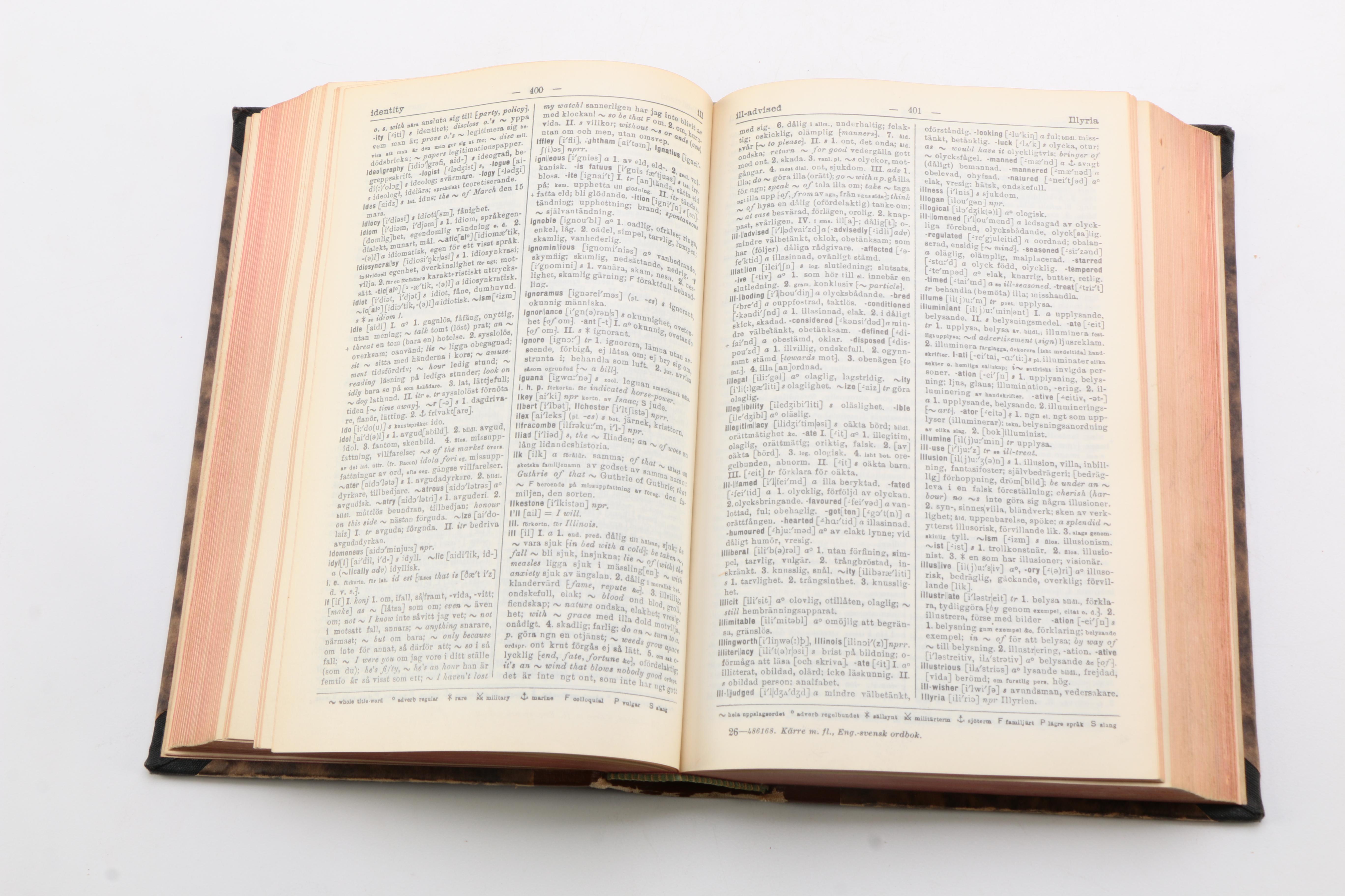 Vintage Translation Dictionaries