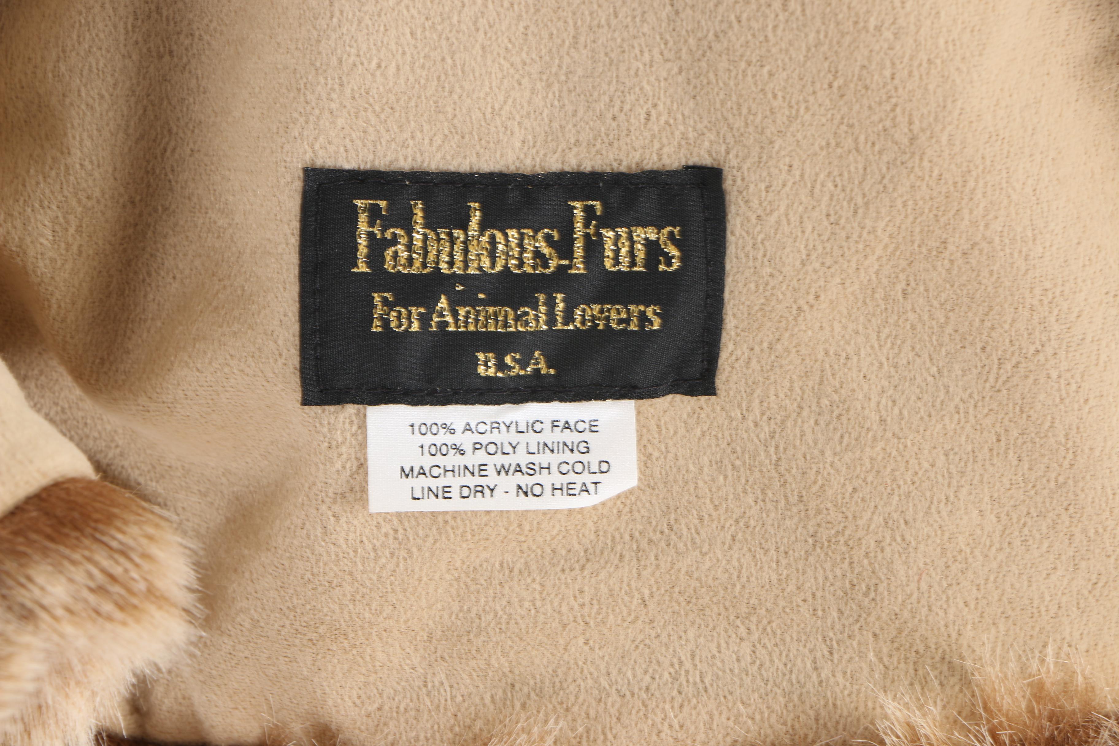 Faux Fur Blanket and Four Pillows