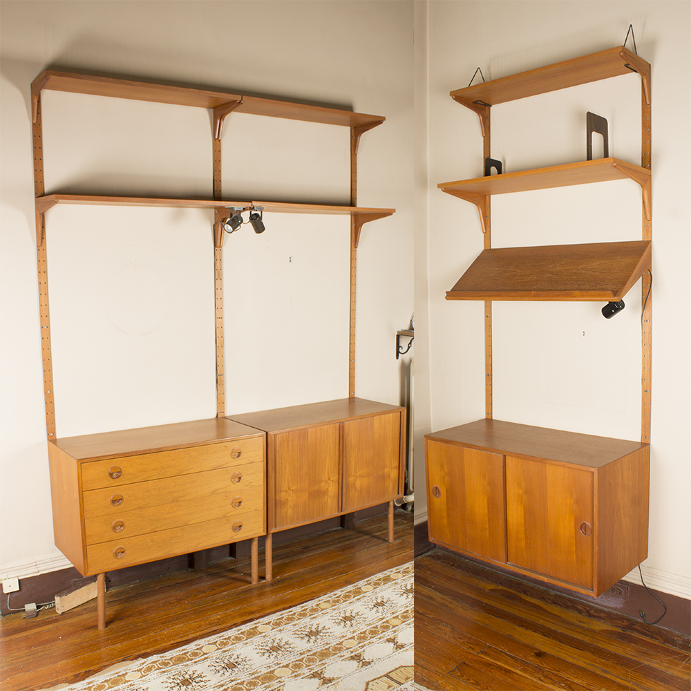 Danish Modern Wall Cabinet Shelving