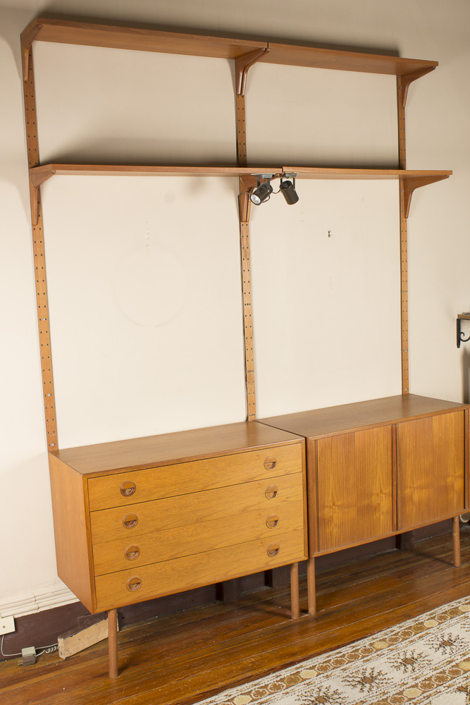 Danish Modern Wall Cabinet Shelving