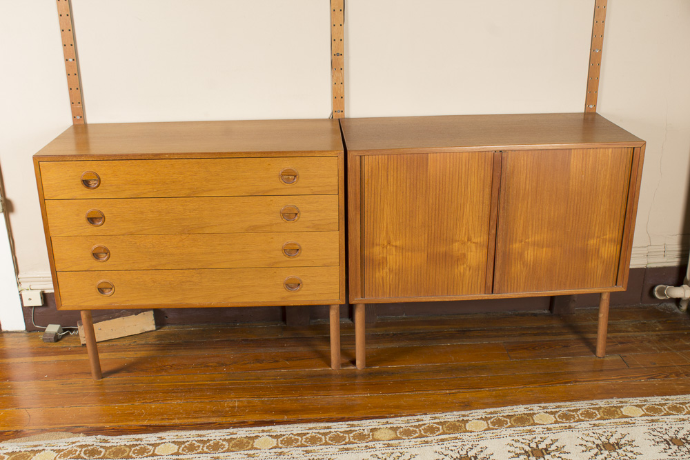 Danish Modern Wall Cabinet Shelving