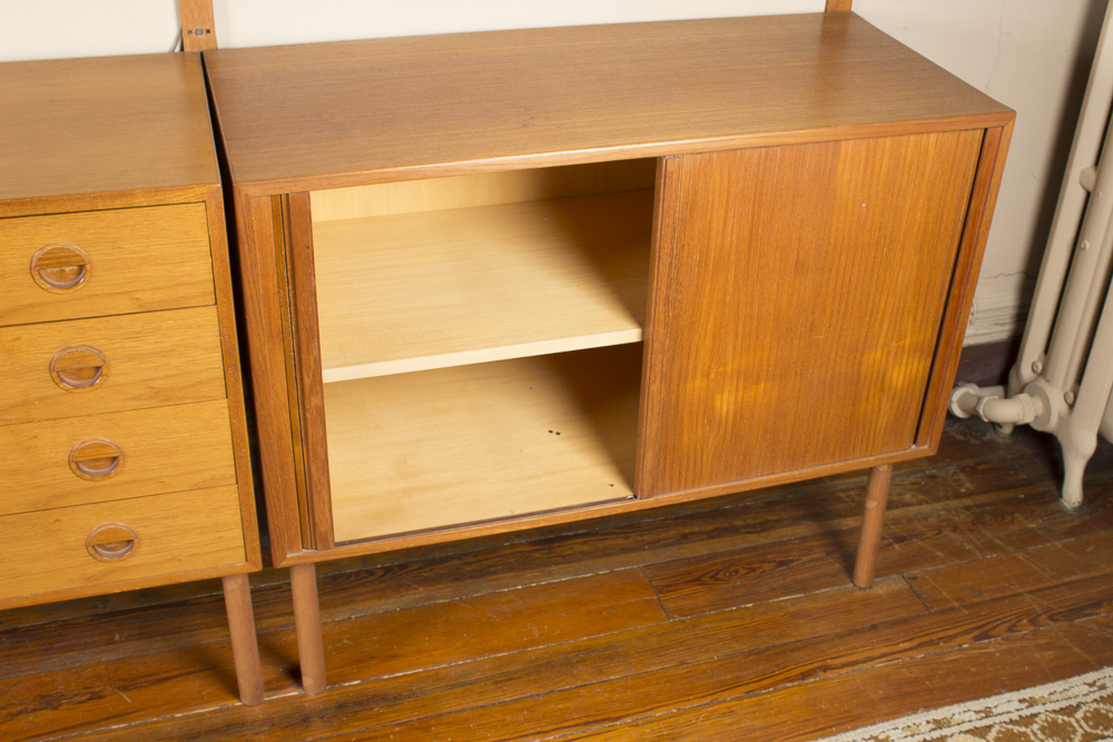 Danish Modern Wall Cabinet Shelving