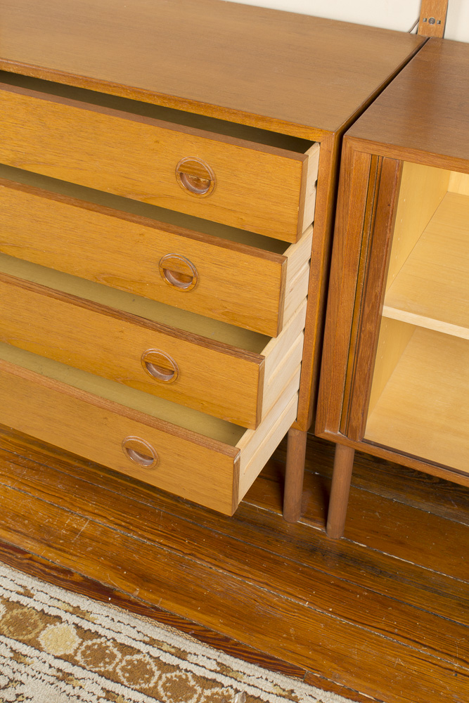 Danish Modern Wall Cabinet Shelving