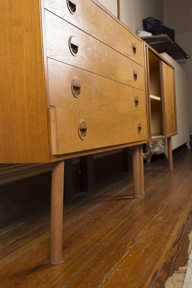 Danish Modern Wall Cabinet Shelving