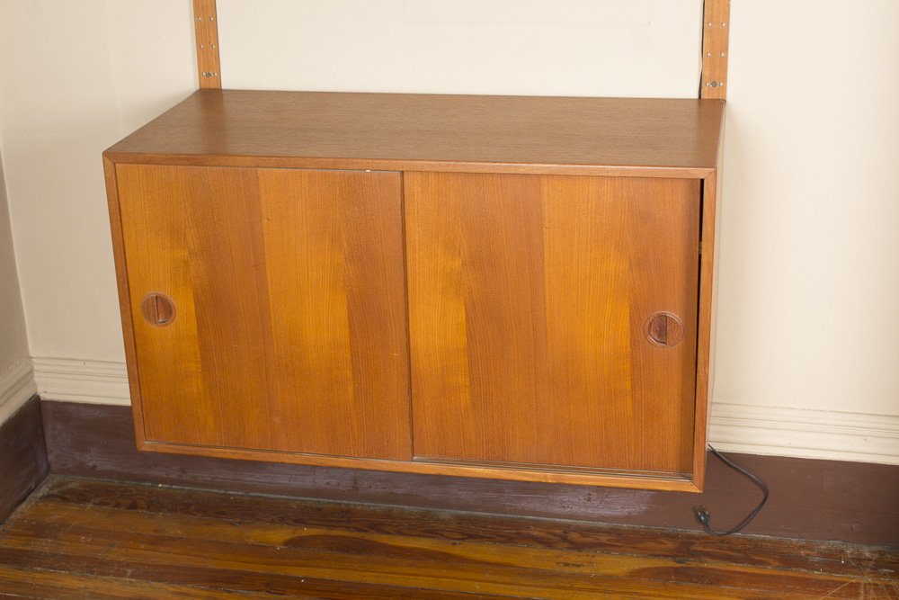Danish Modern Wall Cabinet Shelving