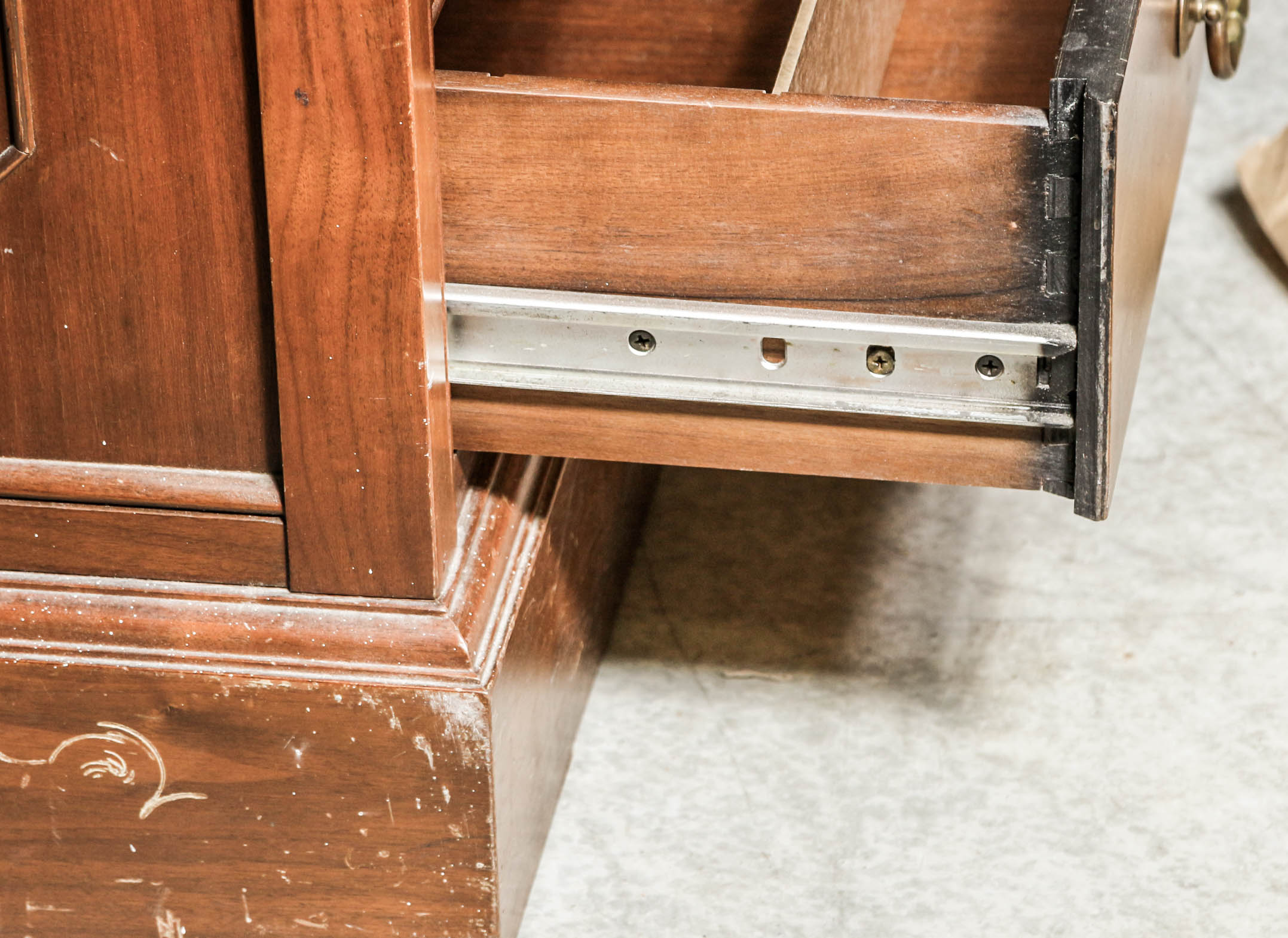 Vintage Executive Style L-Shaped Desk