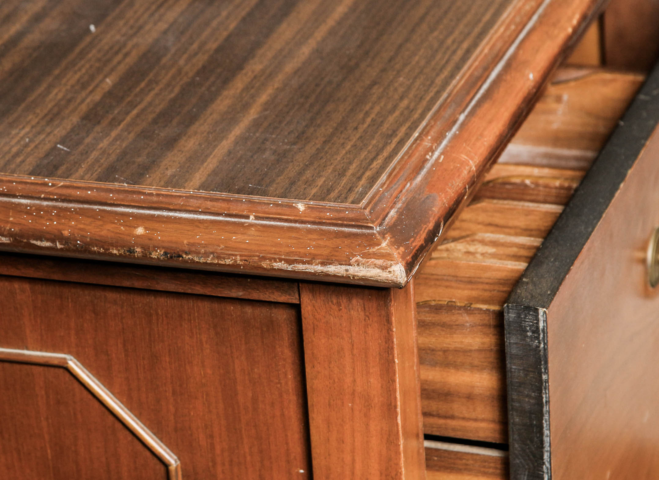 Vintage Executive Style L-Shaped Desk