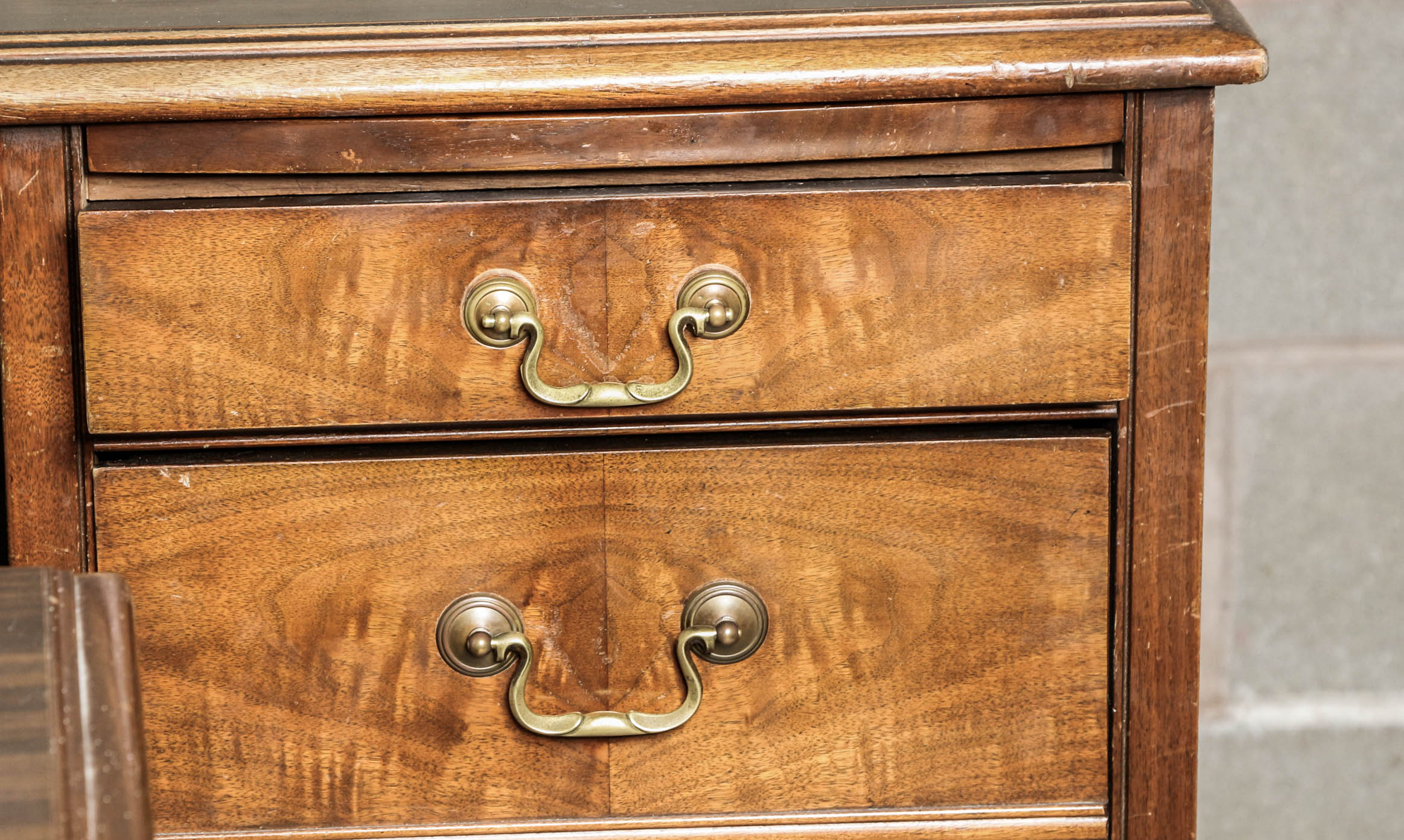 Vintage Executive Style L-Shaped Desk