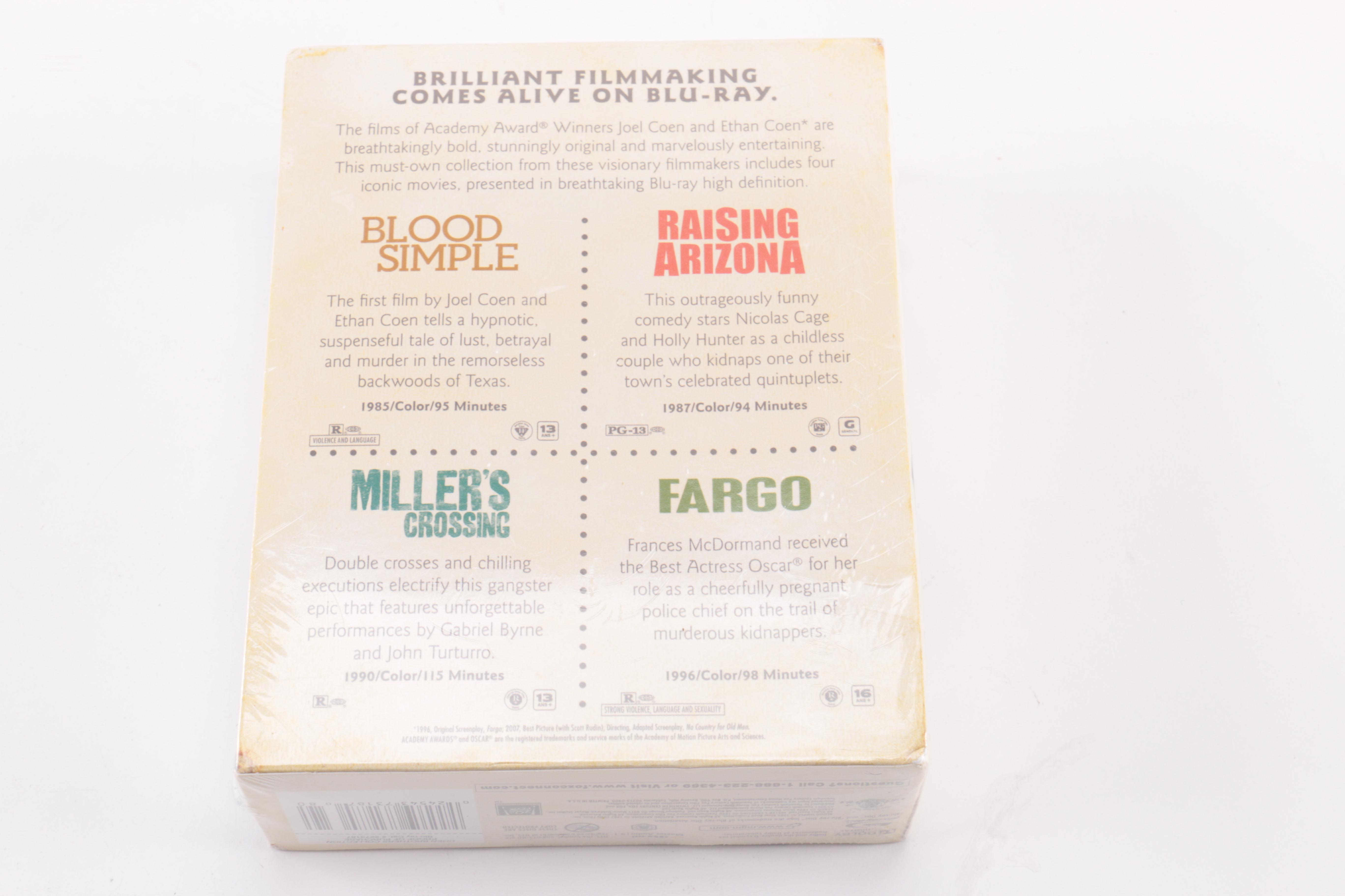 Collection of Coen Brothers Films on DVD and Blu-Ray