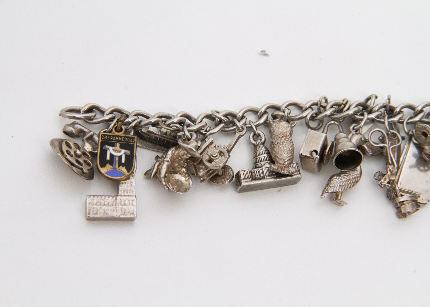 Vintage Sterling Silver Charm Bracelet