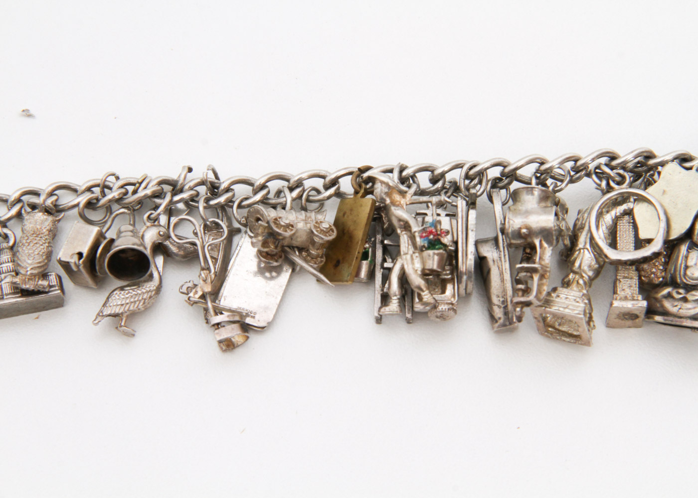 Vintage Sterling Silver Charm Bracelet