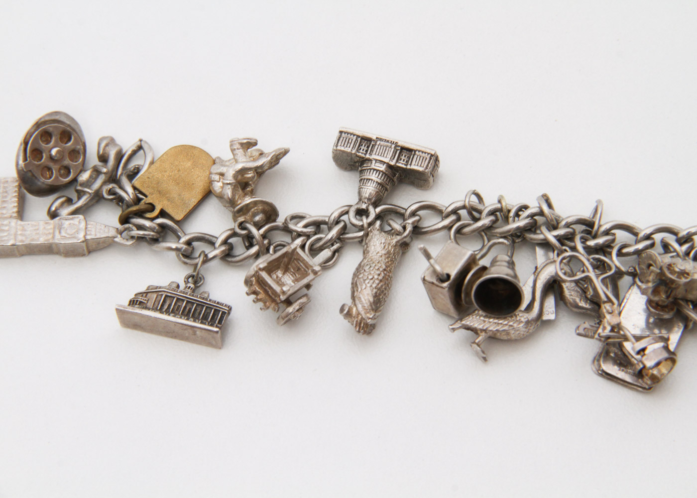 Vintage Sterling Silver Charm Bracelet
