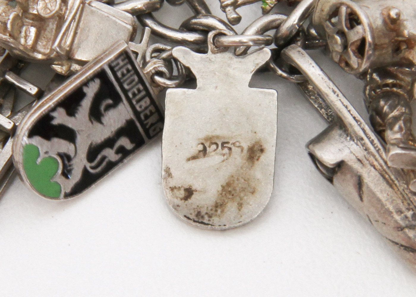 Vintage Sterling Silver Charm Bracelet