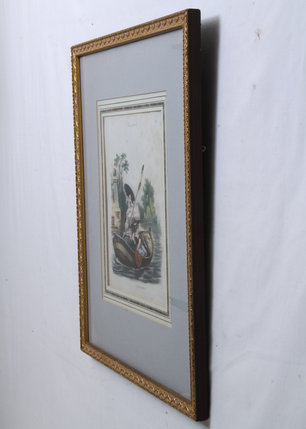 19th Century Italian Chromolithograph "Napoli Lit Fergola 1832"