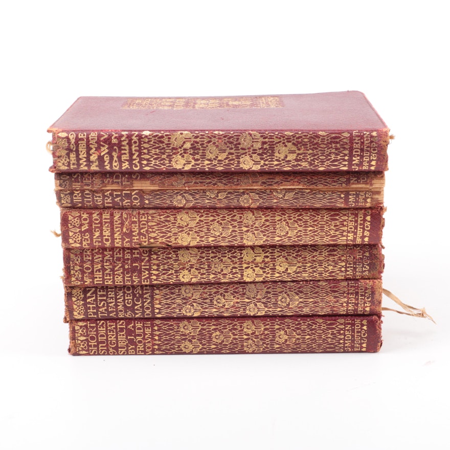 Early Twentieth Century Collection of Everyman's Library Leather Bound Books
