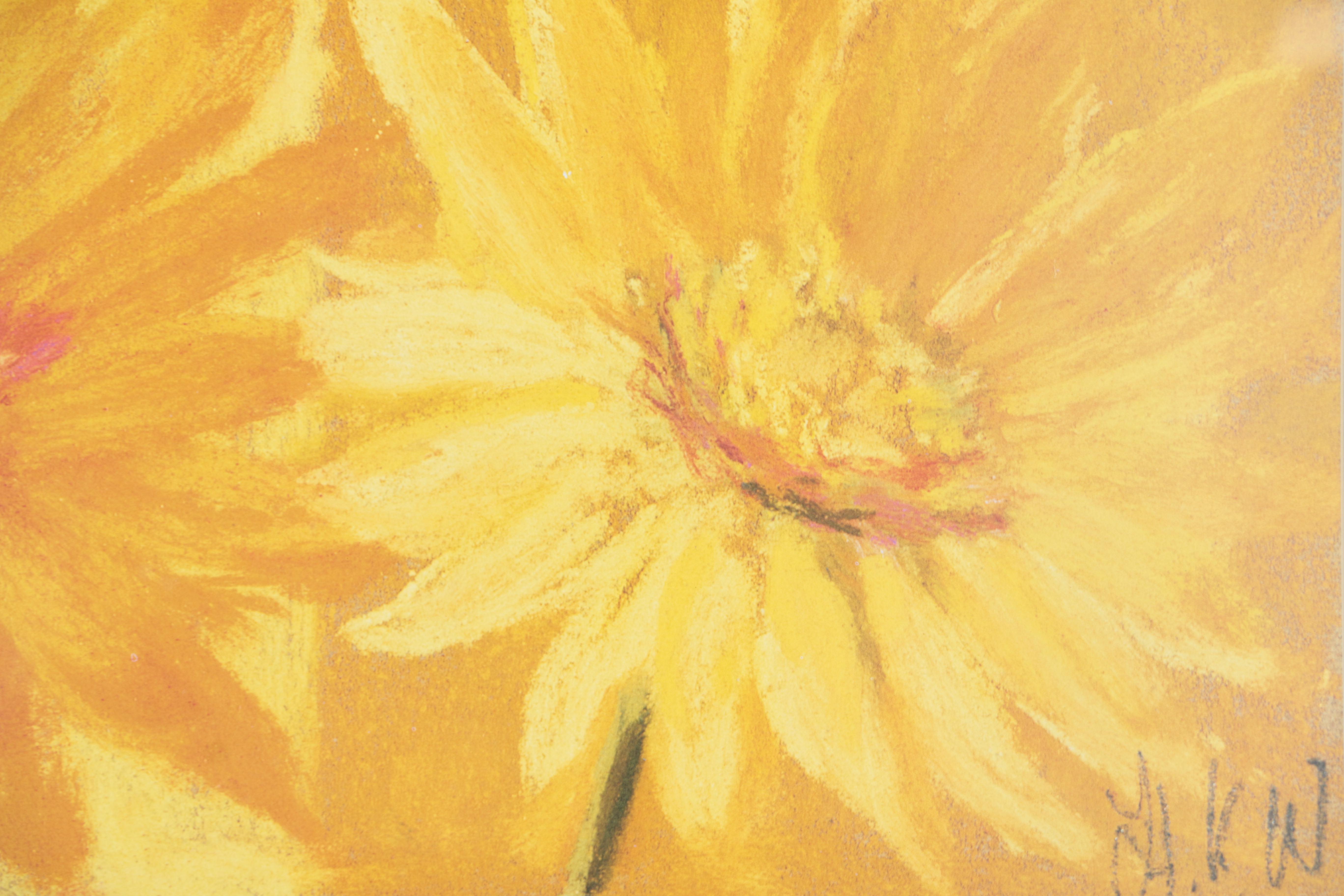 Signed Offset Lithograph on Paper of a Floral Theme