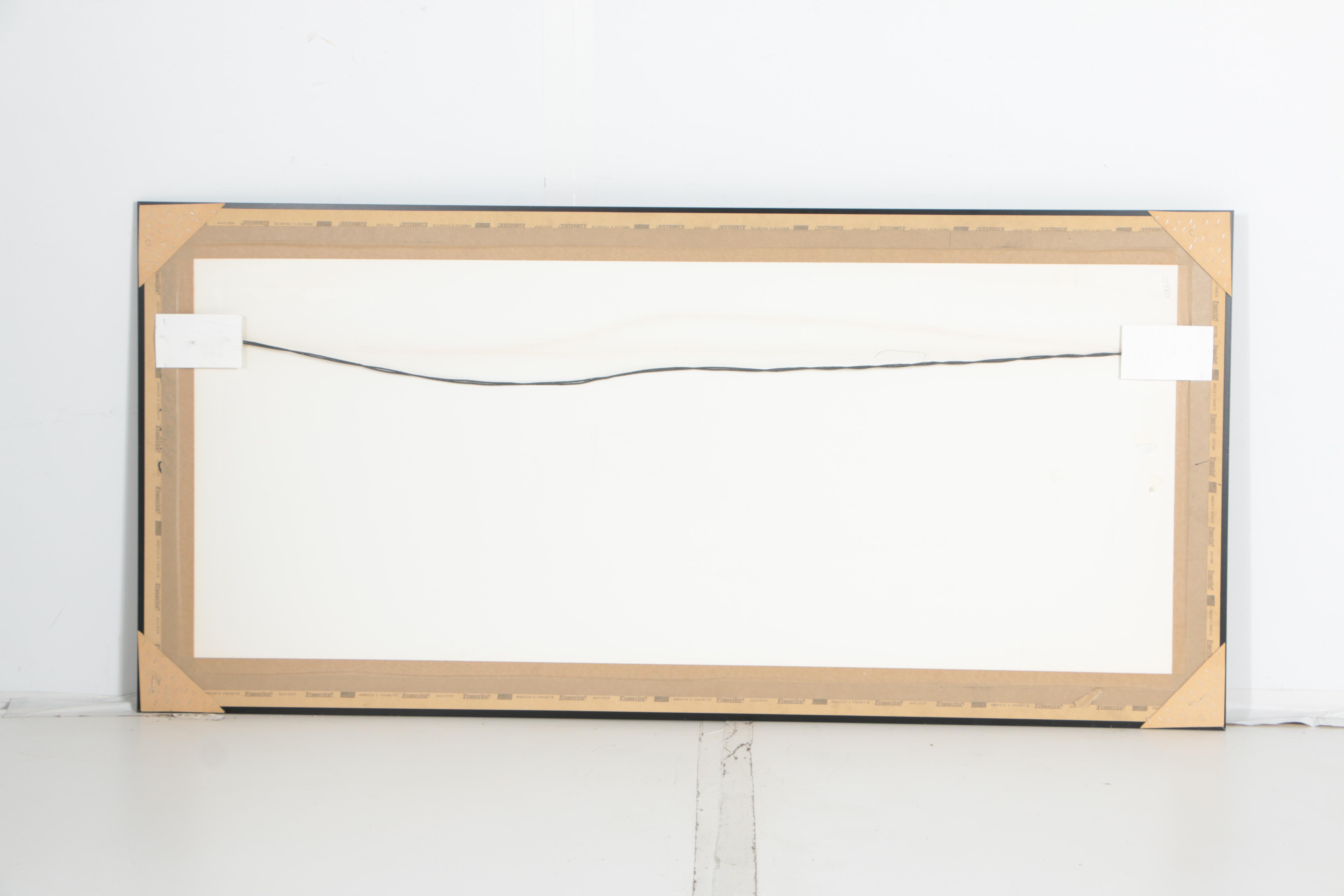 Signed Offset Lithograph on Paper of a Floral Theme