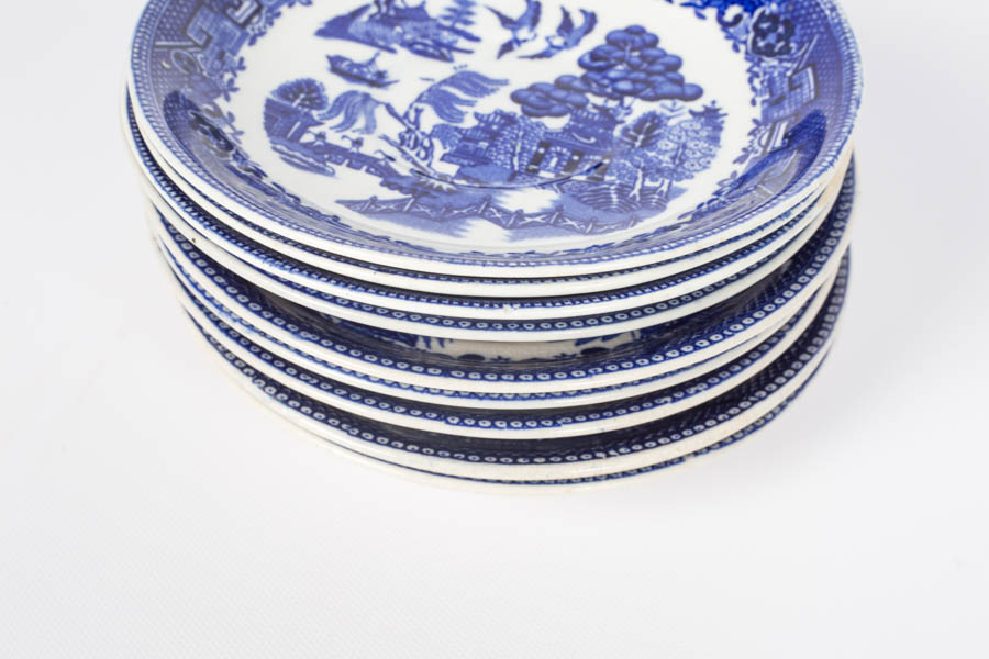 Vintage "Blue Willow" Tea Saucers