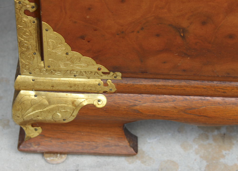 Vintage Korean Burl Wood Dresser