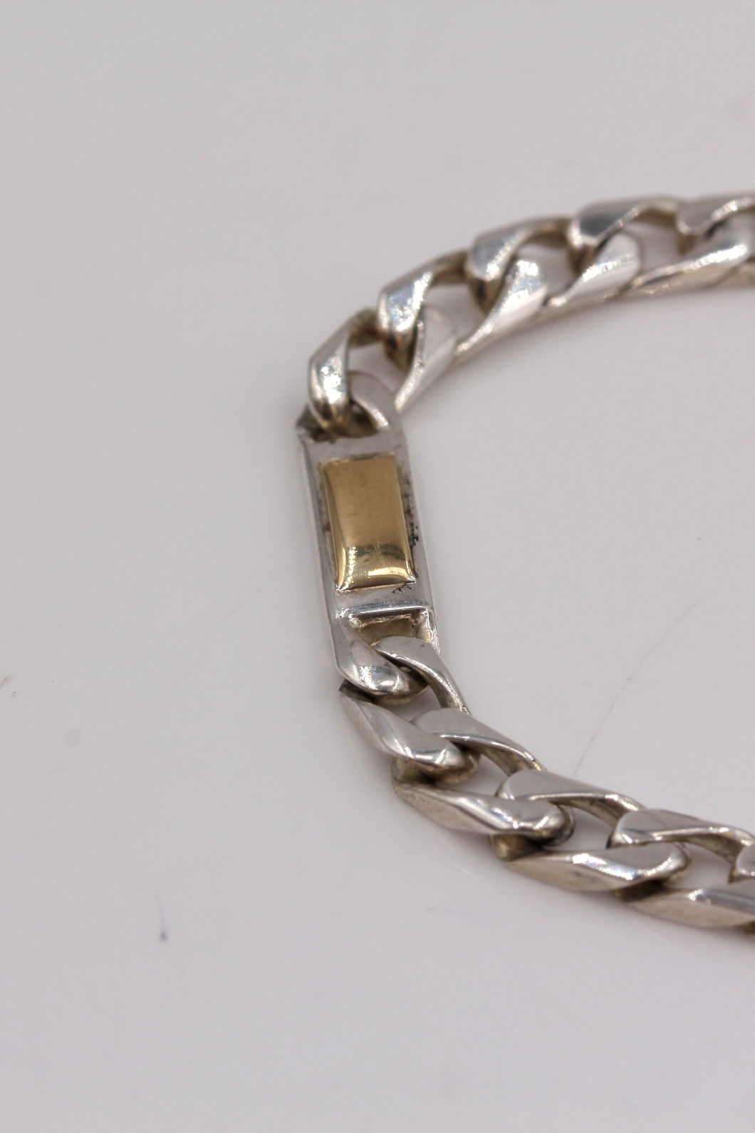 Sterling Silver 18K Gold Accented Bracelet