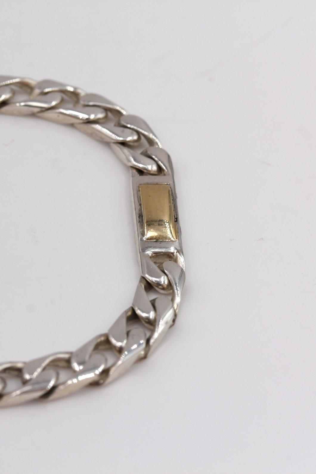 Sterling Silver 18K Gold Accented Bracelet