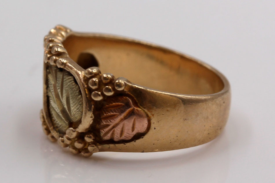 Black Hills Gold 12K and 10K Tri-Gold Rings