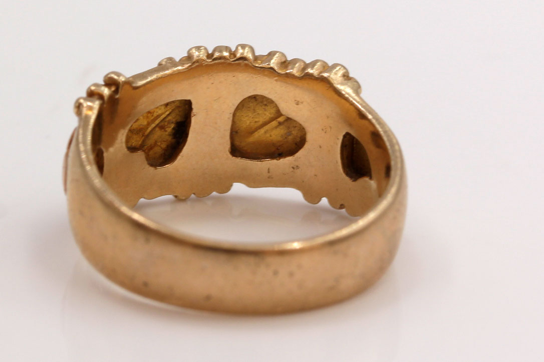 Black Hills Gold 12K and 10K Tri-Gold Rings