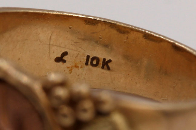 Black Hills Gold 12K and 10K Tri-Gold Rings