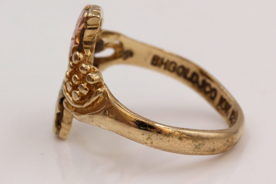 Black Hills Gold 12K and 10K Tri-Gold Rings