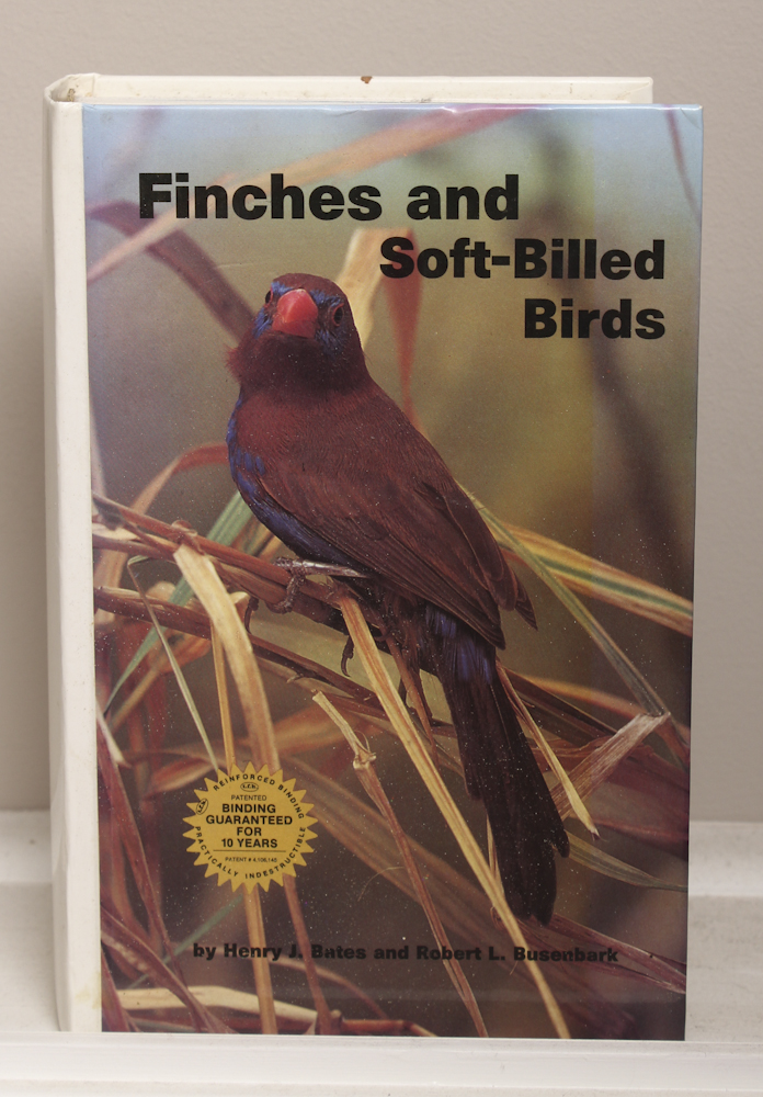 Vintage Mahogany Birdcage With Book "Finches & Soft-Billed Birds"