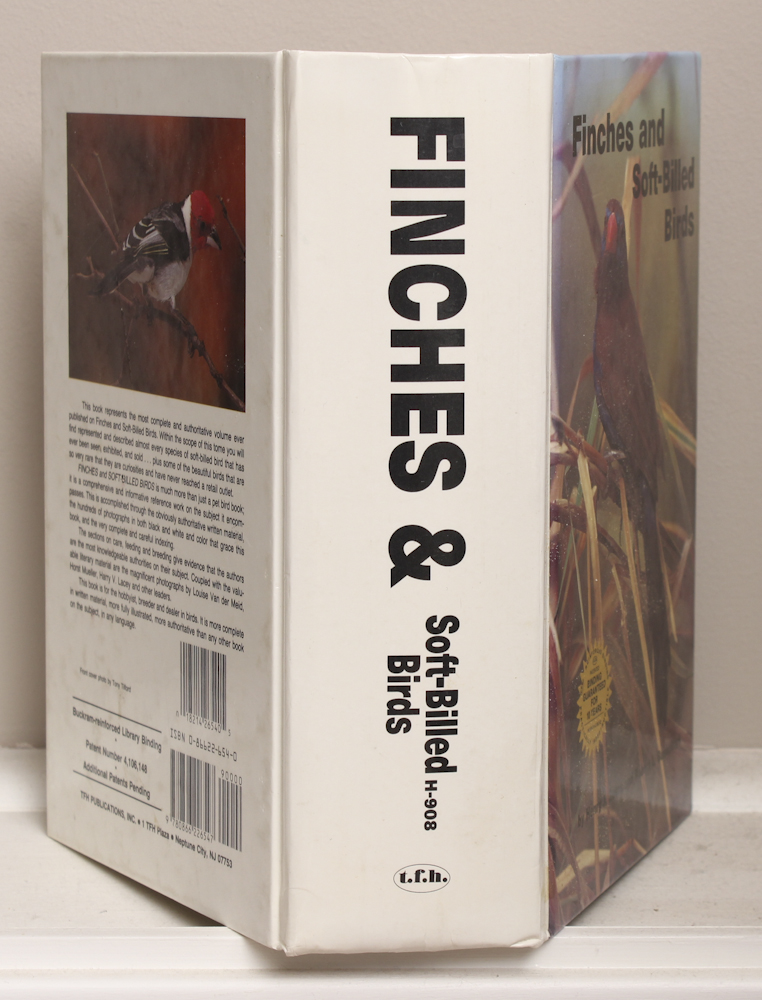 Vintage Mahogany Birdcage With Book "Finches & Soft-Billed Birds"