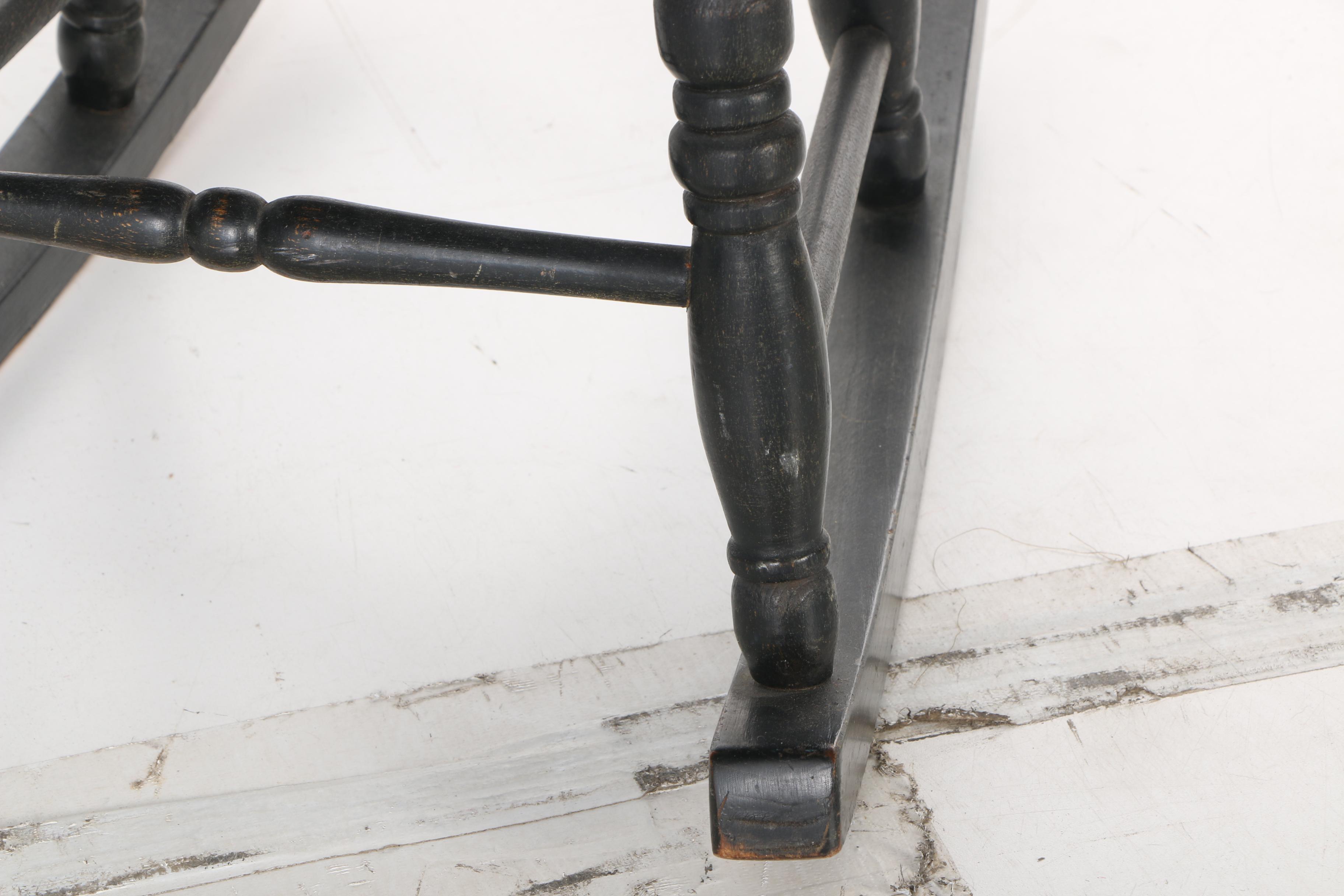 Child's Windsor Style Stencil-Decorated Rocking Chair