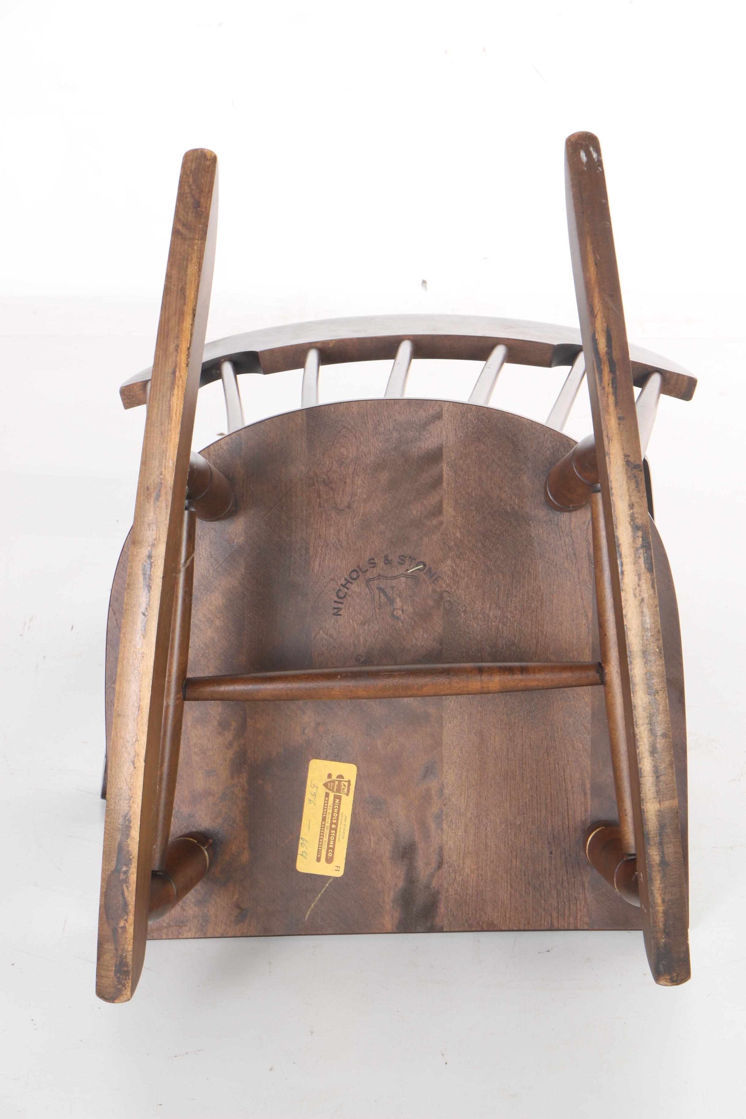 Child's Windsor Rocking Chair by Nichols and Stone Co.