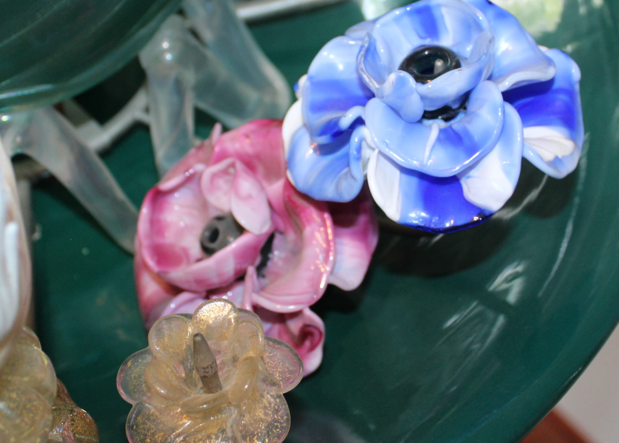 Vintage Venetian Art Glass Bird Bath Fountain