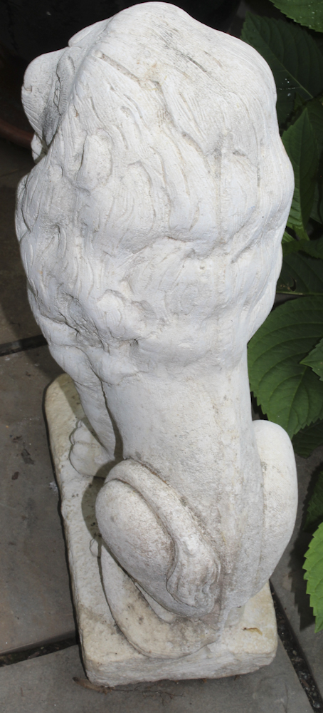 Concrete Lion Garden Statues
