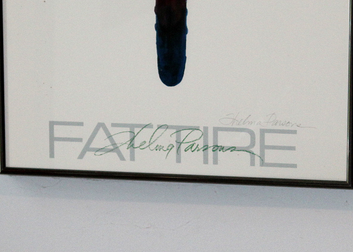 Artist-Signed Thelma Parsons Fat Tire Poster