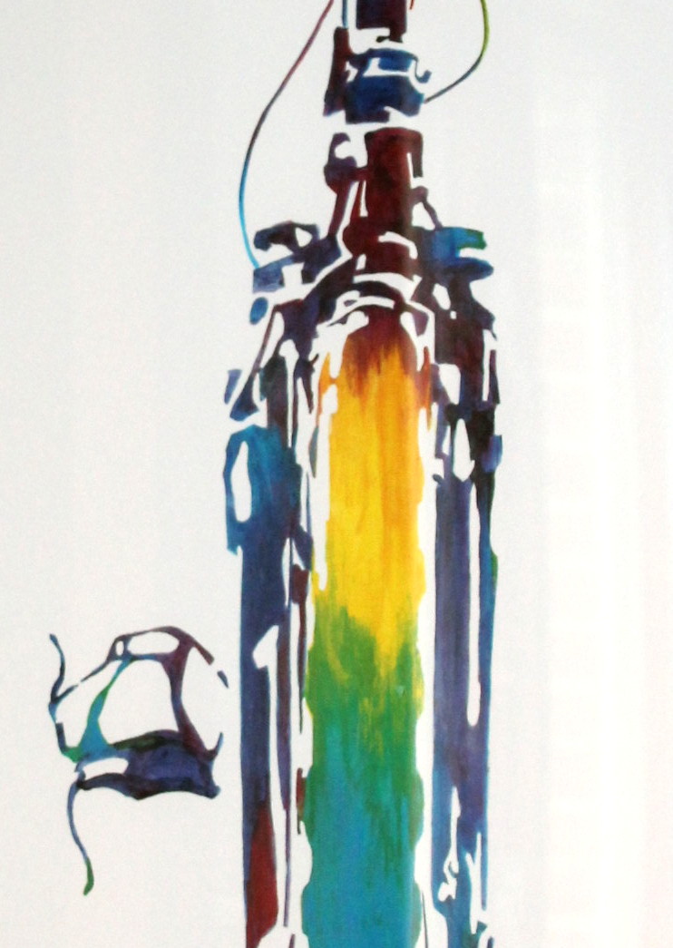 Artist-Signed Thelma Parsons Fat Tire Poster